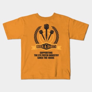 Beer and darts since 1800s Kids T-Shirt